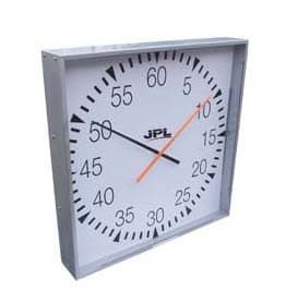 New Jpl Battery Pace Clock 24" Encased Enamelled Aluminium Case Time Piece