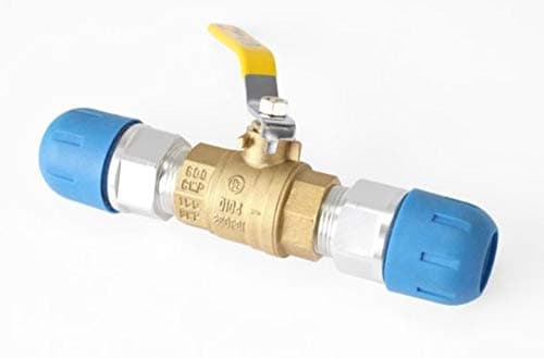 RAPID AIR FASTPIPE BALL VALVE SHUT OFF FOR 1" FAST PIPE TUBING, FOR COMPRESSED AIR PIPING PIECE, F2222