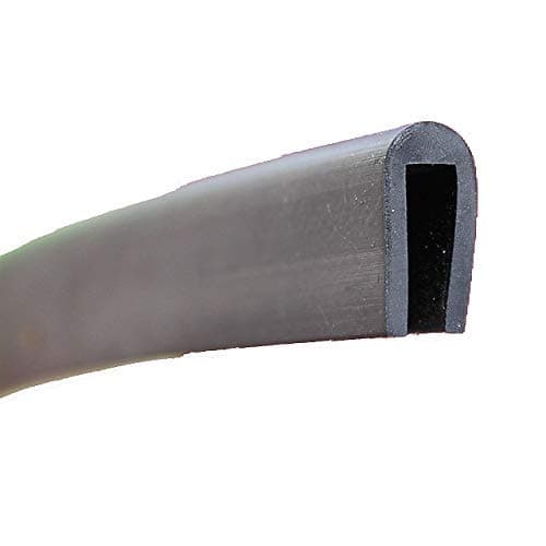 EUTRAS1878 Frame Profile FP3007 Edge Protection Sealing Rubber – Gap Size 4.0 mm, Black, 10 m