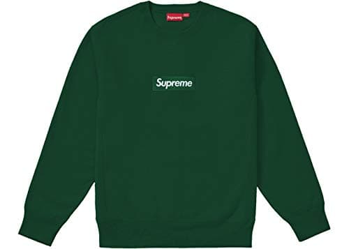 Supreme Box Logo Crewneck(FW18) (Medium, Green)
