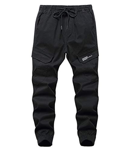 LOKTARC Boys' Pull-On Slim Fit Camo Cargo Jogger Pants