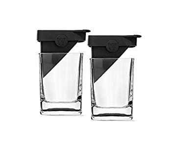 Corkcicle Whiskey Wedge 2-Pack (2 Double Old Fashioned Glasses + 2 Silicone Ice Forms)