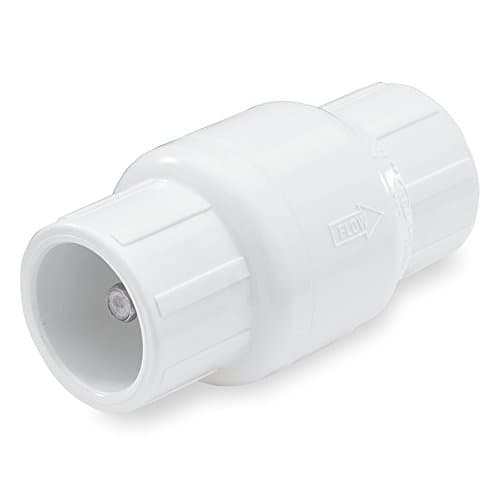 NDS1001-12 1-1/4" PVC IPS Spring Check Valve F by F 6-3/16" Length