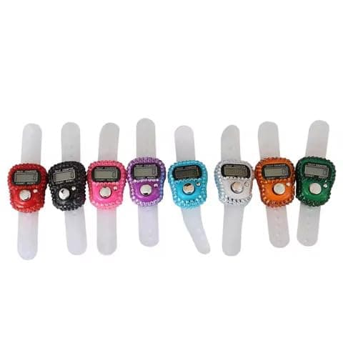 Tally Counter Crystal Bling Designed Digital LED Electronic Finger Counters with Case
