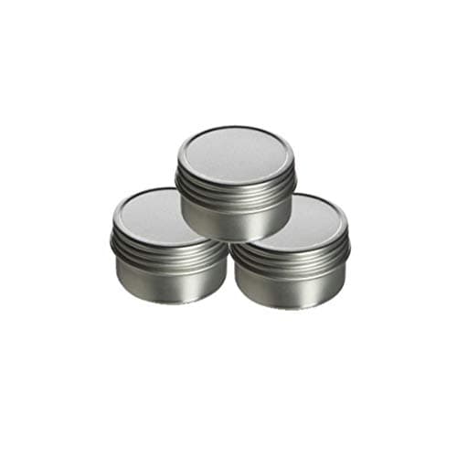 0.5 oz Tin Container - Screw Top Tin with Sealed Cover. Use for Storing Small Food Items, Condiments, Spices and More (3, .5 Oz)