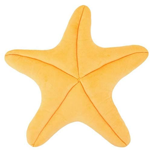 Starfish Pillow for use as Floor Pillow or Accent Pillow in Peach Color - Soft and Cozy for a Little Mermaid's Bedroom or Beach House Decor