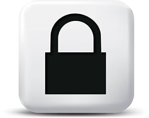 WebCam Cover White with Black Lock - Laptop and Tablet Webcam Covers