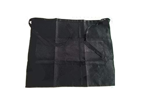 Sohapy 3 Pack 3 Pockets Waist Apron Half Apron for Kitchen Cooking,Restaurant,Bistro,Men, Women, Chef, Baker, Servers, Waitress, Waiter, Craftsmen - Black