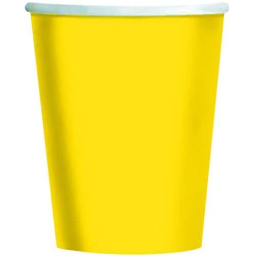 Yellow 9oz Paper Cups