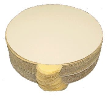 Aluminum Oxide Stick-on PSA Paper Sanding Discs, 8" Diameter, 80 Grit, Pack of 50.