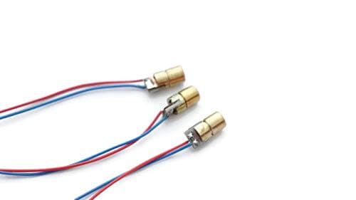 Electronic Spices Lazer for DIY project Brass Line Laser Dot Diode Module Head Red Light (for school project)