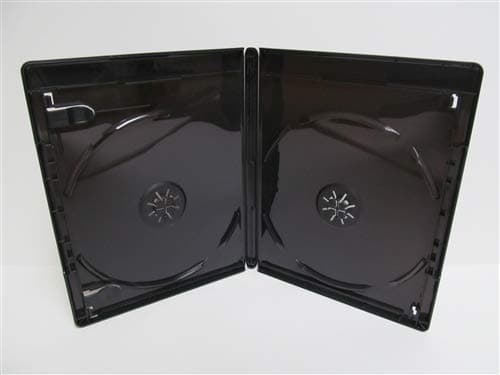 – 5 x Viva Elite Branded Double Black CD DVD Blu Ray Disc Cases (Face on Face) With 14mm Spine. Cases Have A Outer Sleeve For Artwork Inlay. Same Cases As Used By Major Film Studios.