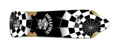 Jet Skateboard Longboard Hellfire by Jet Cobra SpiderCross Longboard Deck 9.85 x 35.5