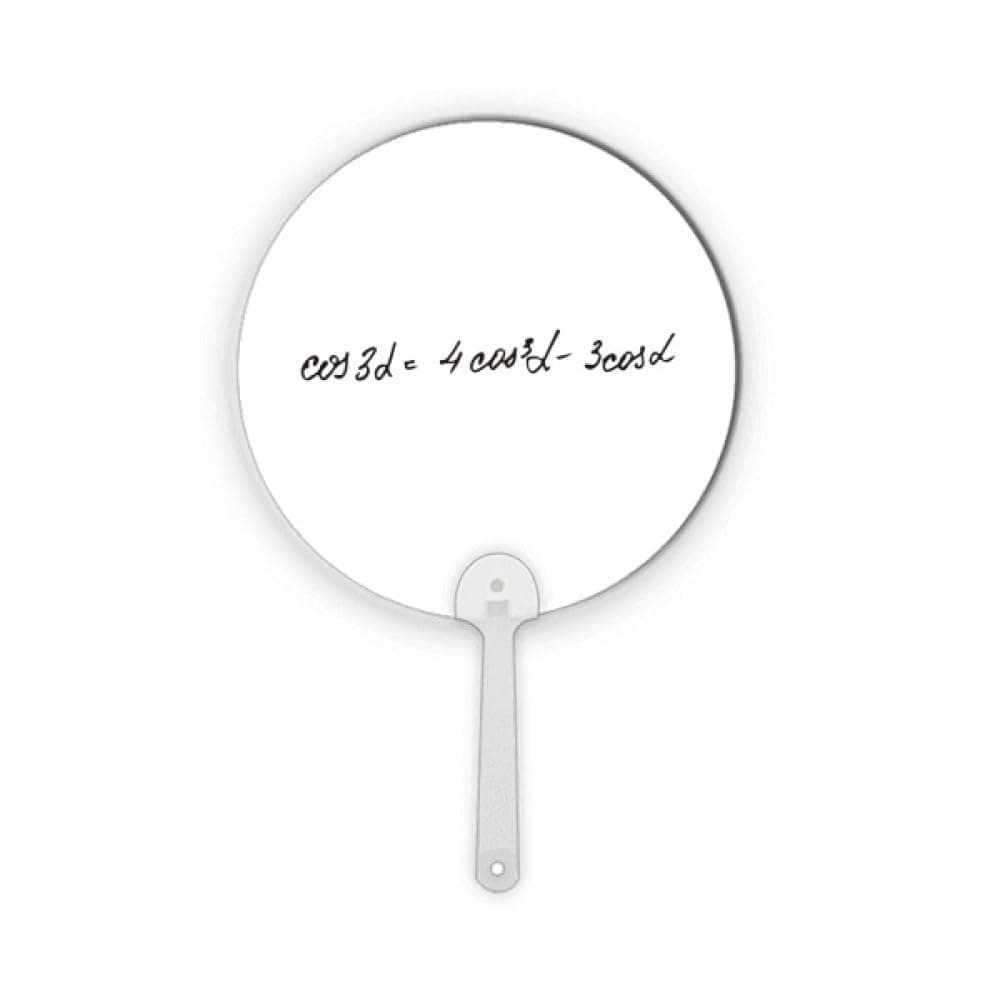 no/no Math Kowledge Cosine Formula Plastic Round Handheld Fan Decorations Craft