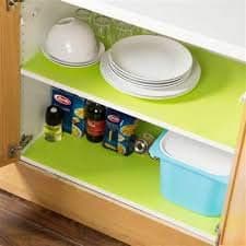 ElastPro (45 cm X 3 m) Green EVA Anti Slip Mat/Sheet for Fridge, Kitchen, Drawer, Shelf Liner,(RoundDots Texture Green)