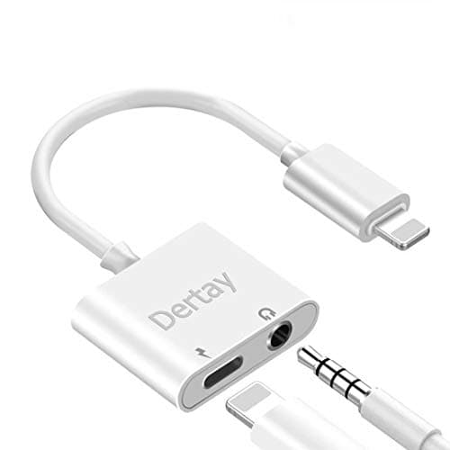 3.5mm Headphone Jack Adapter Headphone Splitter Adapter Dongle 2 in 1 Chargers & Audio Connector Charger Cable