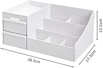 ALOXE Cosmetic Organizer Box Drawers Storage Plastic Stationary Box | Make Up Organiser For Women