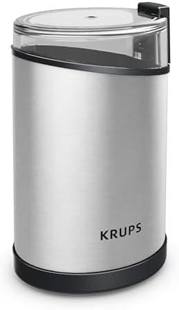 KRUPS Electric Coffee Grinder: 3 oz Capacity, 200 Watts - Versatile for Beans, Spices, Nuts - One-Touch Operation, Customizable Grind for 12 Cups - Ideal for Espresso, French Press (Pack of 6)