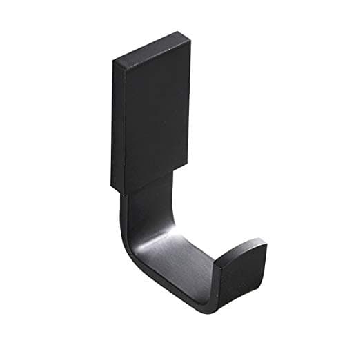 Flybath Coat Hook Brass Robe Towel Hooks Contemporary Style Matte Black Finish Wall Mounted - 1 Pack