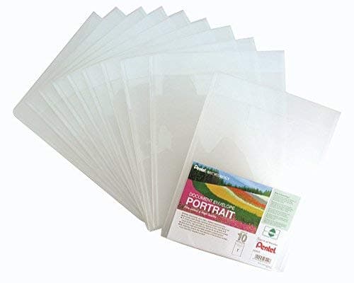 Recycology A4 Portrait Document Envelope - Clear (Pack of 10)