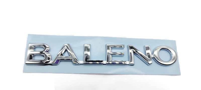 Car Emblem Monogram Logo Badge Decals Sticker Full Chrome Plastic for (Baleno)