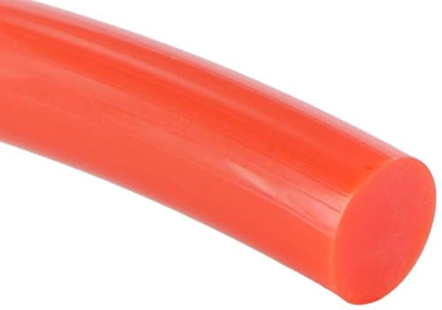 MJ May 60-3/16-OU-10 3/16' OD Orange 85 Solid Round Belting 10' Length, 3/16" Diameter, 1-Band, 12" Width, 12" Length, Polyurethane
