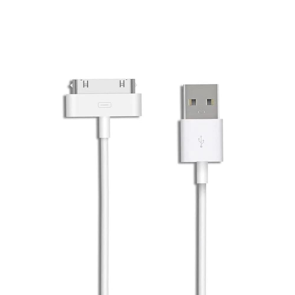 Zeejaar 30 Pin Charger Cable Compatible with iPhone 4 4s 3G 3GS, iPad 1st 2nd 3rd Generation, iPod Touch Nano, iPod Classsic USB Sync & Charging Cord (1 Pack).