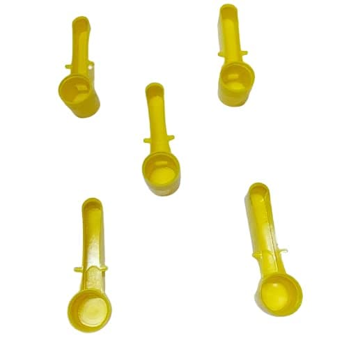 Birds Cage Automatic Drinker Cups for Any Size of Water Bottles with Free Holder Rings Yellow (Pack of 5) Drinker for Budgies Cockatiel Finches African Love Birds