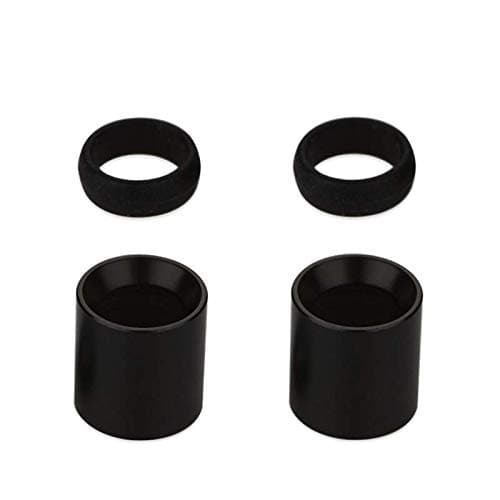 Pockex Replacement Drip Tips/Mouth Pieces (2 Pcs) for Aspire PockeX Kit/Nautilus X Tank (Black) SmartGek Package - Nicotine Free