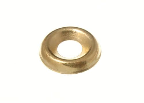 Screw Cup Surface Finishing WASHERS No. 8 EB Brass Plated (Pack of 100)