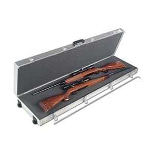 Gun Case, 2 LG Scoped Rifle with Wheels