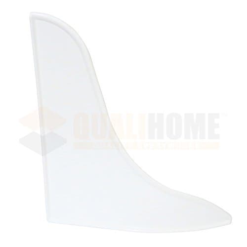 Qualihome Bathtub Shower Splash Guard, White, 2-Pack