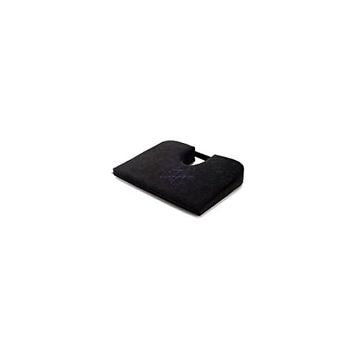 Tush Cush Seat Cushion - Small Home Office Car Compu Computer Ergonomic Orthopedic Chair Cushion - Black Velour Fabric