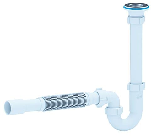 Kitchen Sink Drain Waste Trap 6/4" x 40mm with Flexible Part for Easy Connection