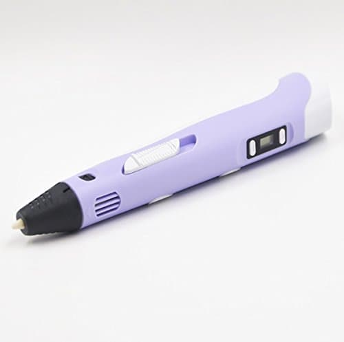 3d Drawing Pen with LCD Screen&15m Free Refill 3d Printing Pen 3D Printer Pen Purple Color