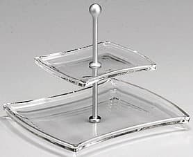 Walther Glass Winx 2-Tier Server, 9-1/4-Inch