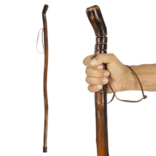 Vive Wooden Walking Stick Mahogany
