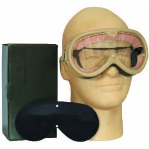 Tan Military Sun-Wind-Dust Ballistic Goggles
