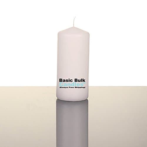 BBC Vanilla Pillar Candles, Unscented, 2 X 4 1/2 inch Pillars, Set of 36