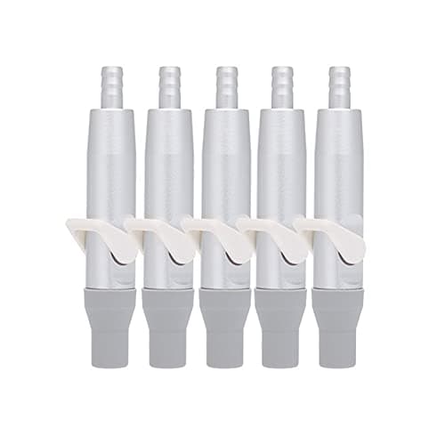 5 PCS Dental Oral Saliva Ejector Suction Short Weak Tip with Cap Adaptor