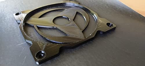 Sharingan Theme Gaming Computer Fan Shroud/Grill/Cover - Geometry - Custom 3D Printed - 120mm. (Black)