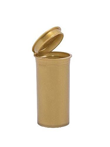 20x 13 Dram / 50ml Pop Top Bottle Stash Containers - Opaque Gold