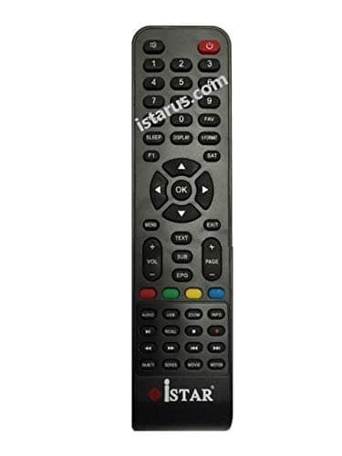 ISTAR Remote Control for Only the New Models of Istar Receivers A8000, zeed 222, zeed 333, A1600