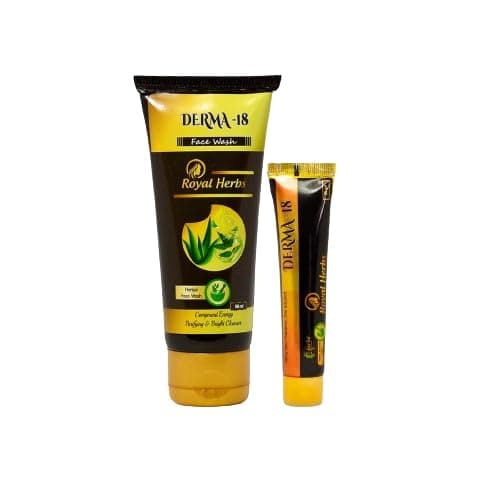 Harbe makeover Derma18 Herbal face cream (25 Grams) & Face Wash (60 ML) Combo