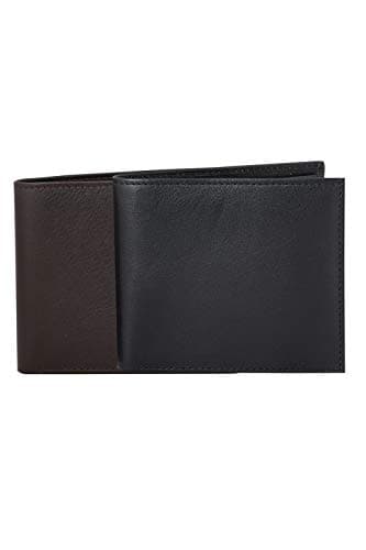 COBRA Richfeel Handcrafted Leather Black Wallet for Men Pack of 1
