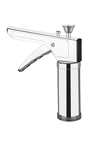 TEKCOOL Stainless Steel Kitchen Press with 15 Different Types of Jalies, Murukku Maker/Bhujiya Maker/Noodles/Cookies/Namkeen/Chakali Maker/Sev Maker/Farsan Maker/Gathiya Maker