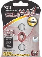Cell Max Long Lasting Zinc Air Hearing Aid 2 Pack (CM-A312-BP2)