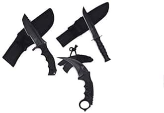 Falcon Knives CSGO Tactical Fixed Blade Set. 3 PCS Tactical Daggers. 2 Different Combo. for Collection, Gift, and Outdoors Camping Cut Ropes, Branches