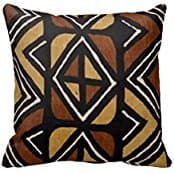 Atemperament 77rf (#) Kenyan Mud Cloth Pillow Case Personalized Home Decor Cushion Cover Pillowcase 18x18Inch