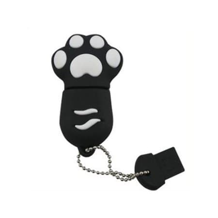 Aarntech （Tm）premium Black "Paw" USB Flash Memory Drive 16gb